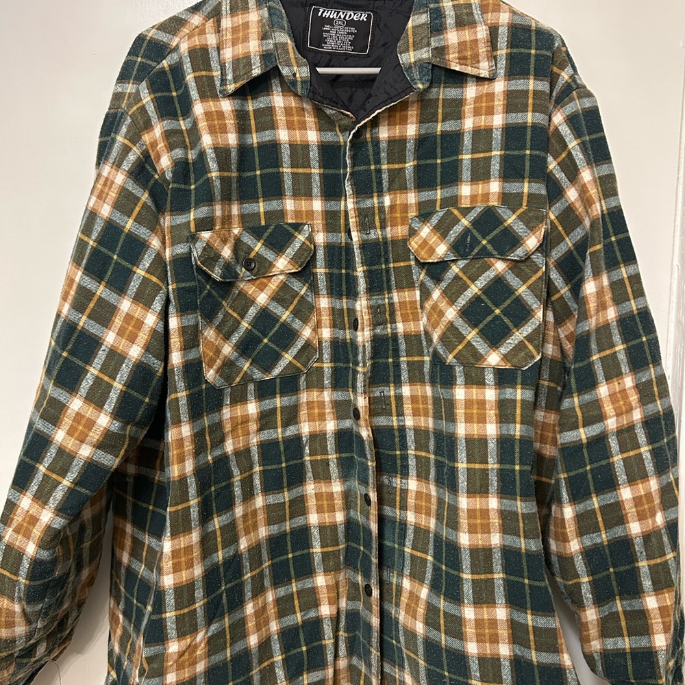 Vintage Thunder Plaid Flannel Jacket